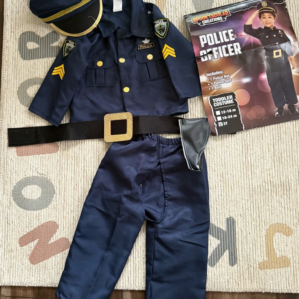 Junior Police Officer Costume - Dark Blue